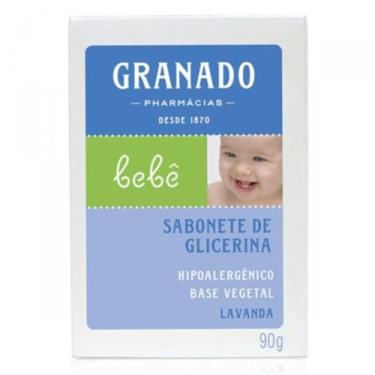 Imagem de Sabão em barra Granado de Glicerina Lavanda Bebê de 90G