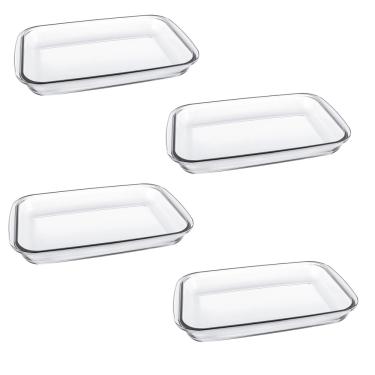 Imagem de Assadeira Retangular em Vidro Média 4 Unidades 2,2L Nadir Figueiredo