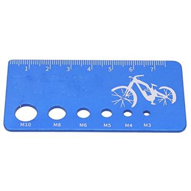 Imagem de Medidor de dentes de bicicleta M3 / M4 / M5 / M6 / M8 / M10 Medidores de parafuso de bicicleta de liga de alumínio para medição de parafuso de bicicleta