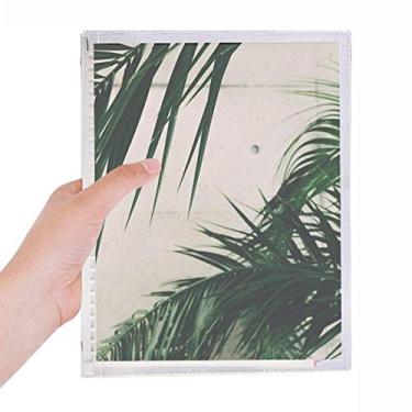 Imagem de Caderno de folhas para fotografia com imagem de plantas e folhas soltas diário recarregável