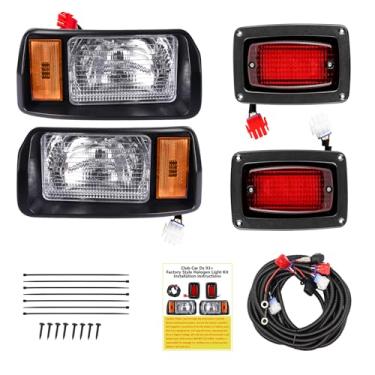 Imagem de Kit de luz Club Car DS, kit de farol e lanterna traseira estilo de fábrica de carrinho de golfe adequado para carrinhos de golfe de 1993-up, carros de golfe de grama/carrinho, número OEM: 101988002