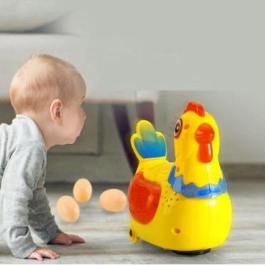 Imagem de Brinquedos Galinha Bota Ovos Infantil Robô Luz e Som e top. - toy king