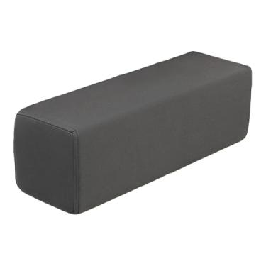 Imagem de WeiLaiKeQi Almofada para apoio de braço lateral de sofá com fronha removível, almofada decorativa para lombar e cotovelo, para quarto, casa e escritório, Cinza Escuro