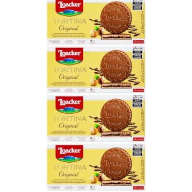 Imagem de Kit 4 Biscoito Importado Tortina Original Creme de Avelã 63G