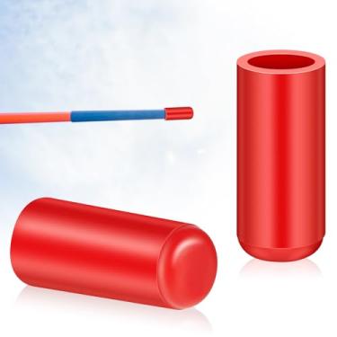 Imagem de Arrowbash 2 peças de substituição de dardo ponta de borracha para treinamento de atletismo e campo ponta de substituição de dardo de borracha para homens e mulheres 600 g 800 g dardo (vermelho)