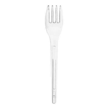 Imagem de Garfo Acrílico Descartável Cristal Transparente 50 unidades - Strawpla