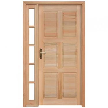 Imagem de Porta de Almofadas com Marco com Vitrô de Um Rondosul Abertura Direita