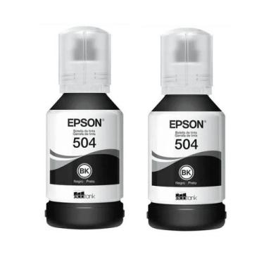 Imagem de Kit 2 Cores Tinta 504 T504 para L4150 L4160 L4260 L6161 L6191 L6270 - 