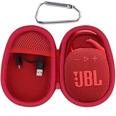 Imagem de Aenllosi Capa rígida para alto-falante JBL Clip 5 Bluetooth, capa protetora para alto-falante Clip 5, vermelha (apenas capa)