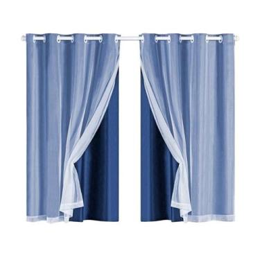 Imagem de Cortina Blackout Quarto Infantil Voil Liso 2,00 x 1,40 Mts - Moreira E