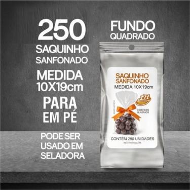 Imagem de Saquinho para pipoca gourmet 10x19cm com 300 unidades - NoBrand