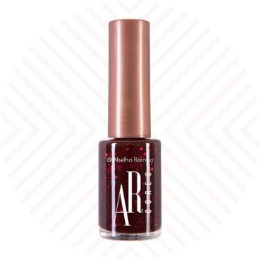 Imagem de Esmalte Unha Rubi Glitter Ar Cores Abelha Rainha Ref 4472