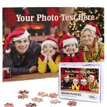 Imagem de Quebra-cabeça de madeira personalizado 300/500/1000 peças - Marca Próp