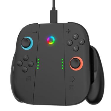 Imagem de Charging Grip Suporte para Carregador Joycon para Nintendo Switch 2, Suporte para Carregamento Confortável com Indicador LED para Controle Joycon do Switch 2, Jogue Enquanto Carrega