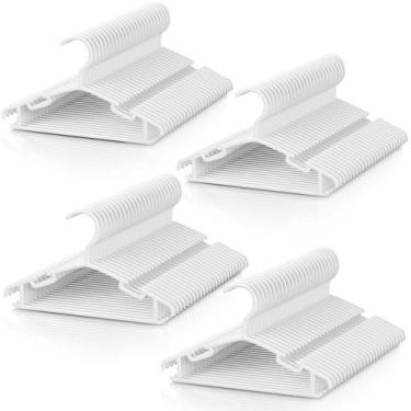 Imagem de Cabides de plástico infantis VILICK para armário, 100 pacotes, antider