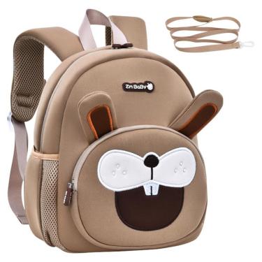 Imagem de Mochila infantil Padgene em neoprene 3D com alça guia para crianças de 3 a 5 anos