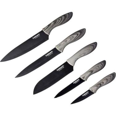 Imagem de Conjunto Facas Cuisinart Preto Com Protetor Lamina 10 Pç