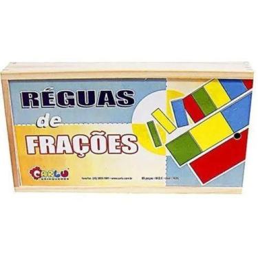 Imagem de Regua de fracoes mdf 85pcs - CARLU BRINQUEDOS