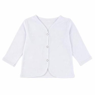 Imagem de Casaquinho Bebê Manga Longa Confortável Premium - Vestitibaby, Branco,
