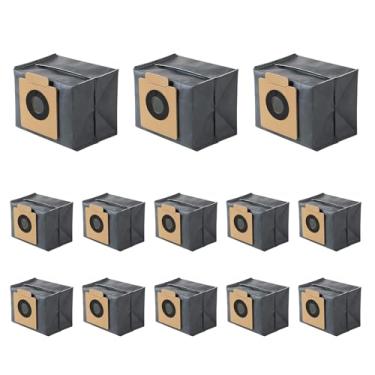 Imagem de JAYOBGO Pacote com 13 sacos de pó para Eufy X10 Pro Omni e X8 Pro com estação autovazia sacos de aspirador de pó robô, peça de acessórios de bolsa de substituição de robô, grande capacidade