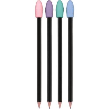 Imagem de Borracha Ponteira Bazze Cores Pastel - Pacote com 100 Unidades - Summi
