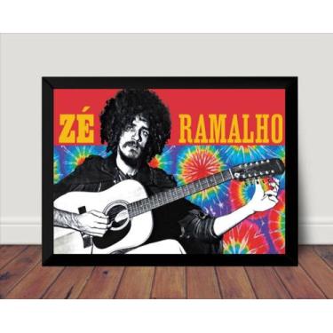 Imagem de Quadro Musica Zé Ramalho Mpb Arte Poster Moldurado - Fanarte