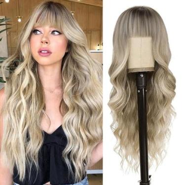 Imagem de Peruca Sintética Ondulada Ombre - Nostalgia Blonde 66cm