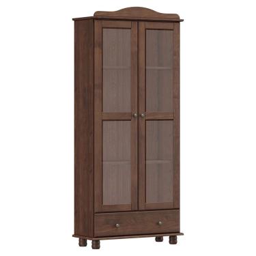 Imagem de Cristaleira 2 Portas 1 Gaveta Rubi 8932WN Café Finestra