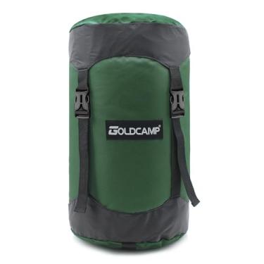 Imagem de GoldCamp Saco de compressão para saco de dormir ultraleve, equipamento de economia de espaço com aba de poeira, saco de compressão de 65 L, impermeável, acampamento, viagem, ao ar livre, mochila