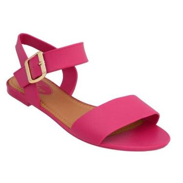 Imagem de Sandalia Feminina Fivel Rasteirinha Antiderrapante Chinelo com Fivela 