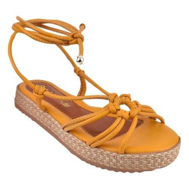 Imagem de Sandalia Flatform Feminina Amarrar Confortavel  - Gabriele Couto, Lara