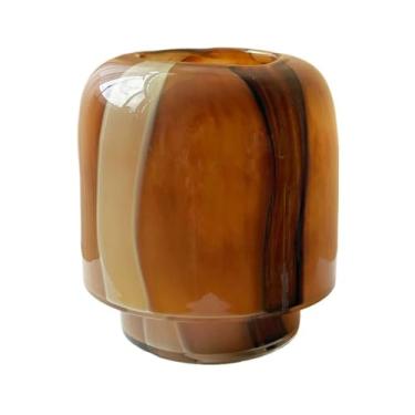 Imagem de Vaso de vidro vintage para quarto, organizador de flores hidropônico, enfeite decorativo para sala de estar, mesa de jantar, hall de entrada, restaurante (pequeno)