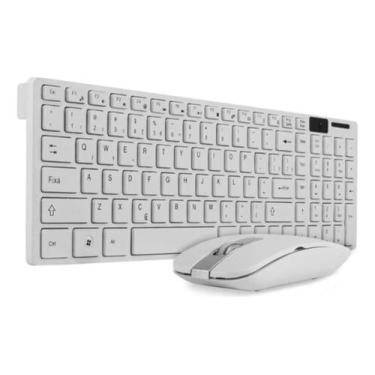 Imagem de Kit Teclado e Mouse Sem Fio AL9509 Silencioso Óptico Alta Precisão Con
