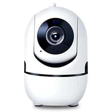 Imagem de Câmera de segurança sem fio 1080P Pan / Tilt Interior Wi-Fi Câmera inteligente IP com rastreamento automático, visão noturna, detecção de movimento, nuvem de áudio de 2 vias para casa