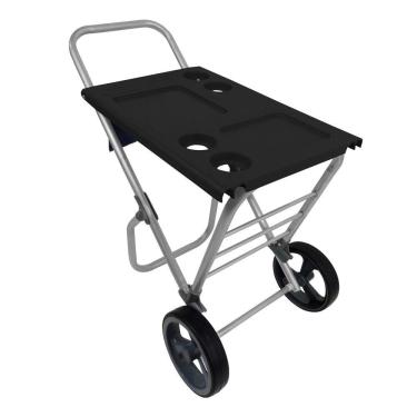 Imagem de Carrinho de Praia Alumínio Smart Car Preto Zaka 