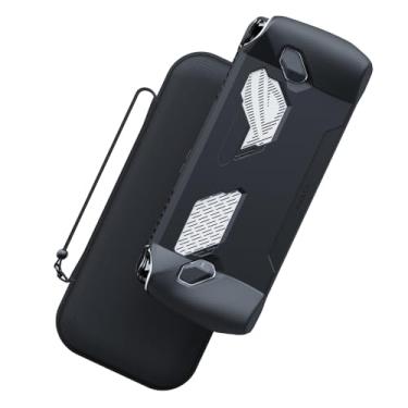 Imagem de Skull & Co. GripCase Ally Bundle for ROG Ally: A Soft Protective Case with Textured Grips Full Protection and Stand, Shock-Absorption Non-Slip and Anti-Scratch Cover Design (with Carrying Case)- Black