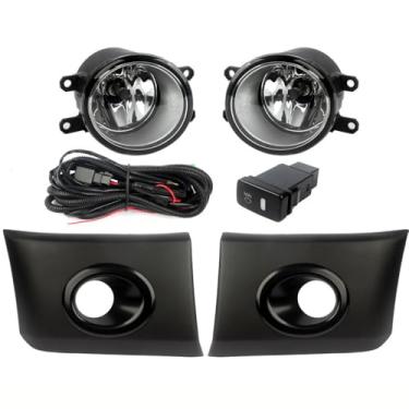 Imagem de YQYBF 2Pcs 55W Conjunto De Faróis De Neblina Dianteiros 12V Luz Do Para Choques Dianteiro Quadro De Luz Diurna Com Lâmpada Halogénea Para Toyota PROBOX 2016-2022