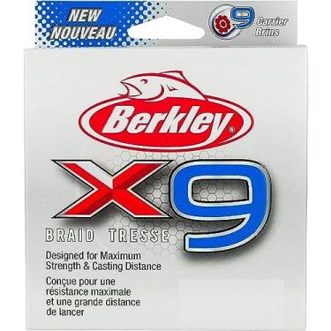 Imagem de Berkley x9 Braid Superline, cristal, teste de 36 kg | 100 lbC | 45,6 kg, 295 m | Linha de pesca de 270 m, adequado para ambientes de água doce e salgada