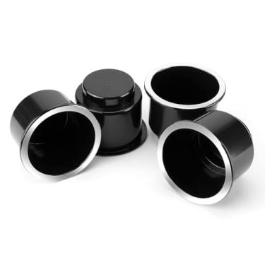 Imagem de Porta-copos JoyTutus com 4 peças para carro/barco/móveis, cromo elegante, suporte grande para bote, suporte para copo de sofá de até 3,6 polegadas para bote, suporte para bojo de barco, suporte para bojo de enchimento para porta-copos para Pontoon Table RV