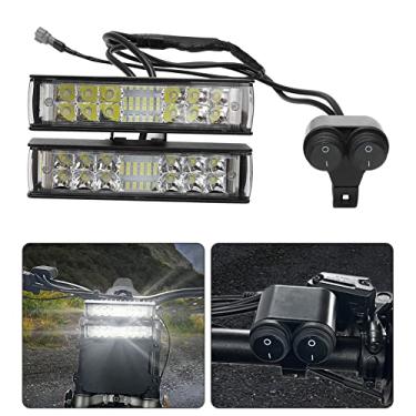 Imagem de Motoparty Kit de farol para Sur-Ron Segway X260 X160 Talaria Upgrade Dual Light Bar Interruptor de controle individual Plug and Play Alto brilho (atualização de barra de luz LED dupla de 15 cm, com interruptor+suporte + plugue)
