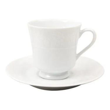 Imagem de Xícara Café c/ Pires C/Pé Linha Itamaraty Noiva Porcelana Schmidt