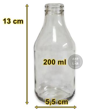 Imagem de / Art & Lar / Kit com 15 Garrafas Coquinho Garrafinha Vidro 200ml - Ar