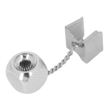 Imagem de Suporte de Caixa de Giz de Bilhar de Liga de Alumínio, Acessório de Ferramenta de Sinuca 2 Em 1, Essencial para Transporte de Sinuca (Prata)