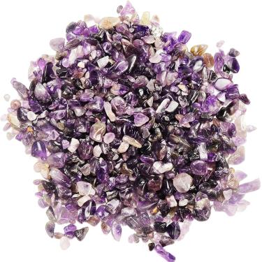 Imagem de Lascas de pedra de cristal roladas 450 g | Forma irregular esmagada | Pedras de cristal decorativas para casa e jardim para vaso de plantas, Aventurina verde, Aventurina verde