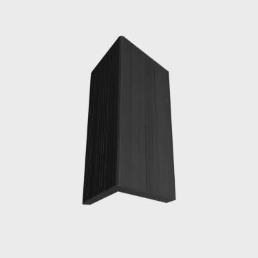 Imagem de Acabamento Lateral Painel Ripado em Wpc Black Preto