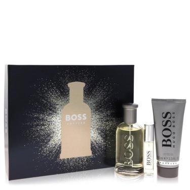 Imagem de Kit Presente Masculino Boss No. 6 Hugo 100 Ml Edt+8 Ml Mini Edt+100 Ml Gel De Banho