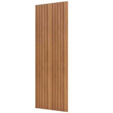 Imagem de Painel Ripado De Madeira Para Sala Quarto 89x183cm Bairon D03 Freijó - Lyam Decor