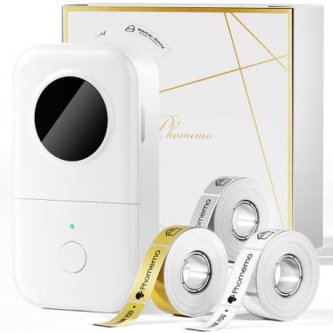 Imagem de Máquina de etiquetas Phomemo D30 com 3 fitas Bluetooth sem fio