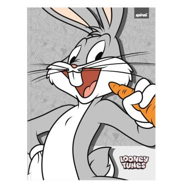 Imagem de Caderno Univ.C.D. Costurado 80fls Looney Tunes 2533200 Spiral Lt PT 1 UN
