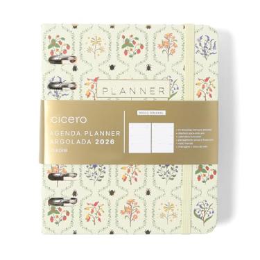 Imagem de AGENDA PLANNER ARGOLADO 2026 JARDIM SEMANAL A6 OFF WHITE